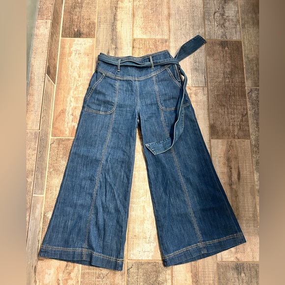 Anthropologie Pilcro Ultra High Rise Wide Leg Jeans 26 - Picture 3 of 8